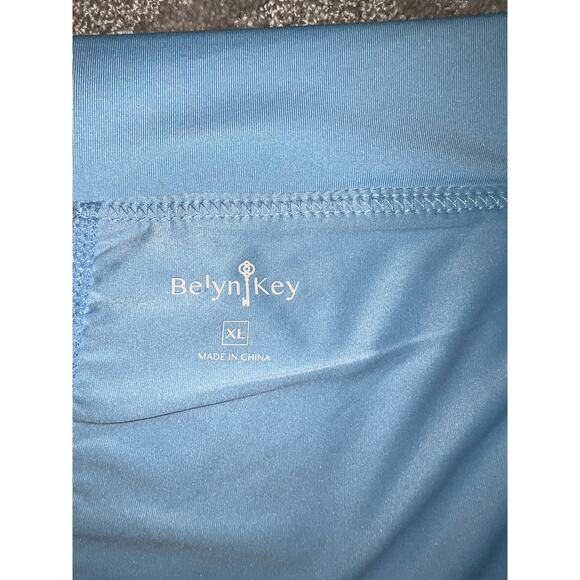 Belyn Key Baby Blue TIERED SKORT X-Large Sun Protection UPF 50 Tennis Golf NEW - Picture 6 of 13